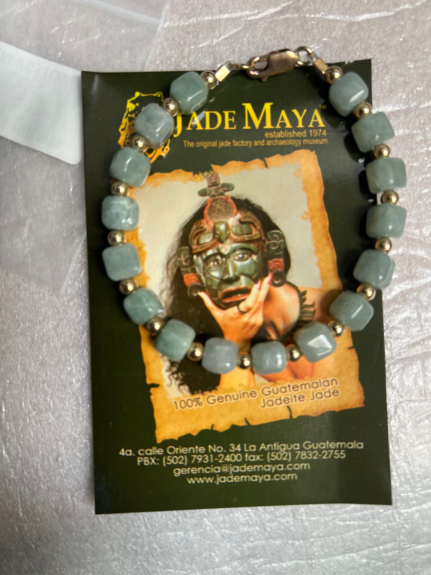 Genuine Guatemalan Jadeite Bracelet by Jade Maya