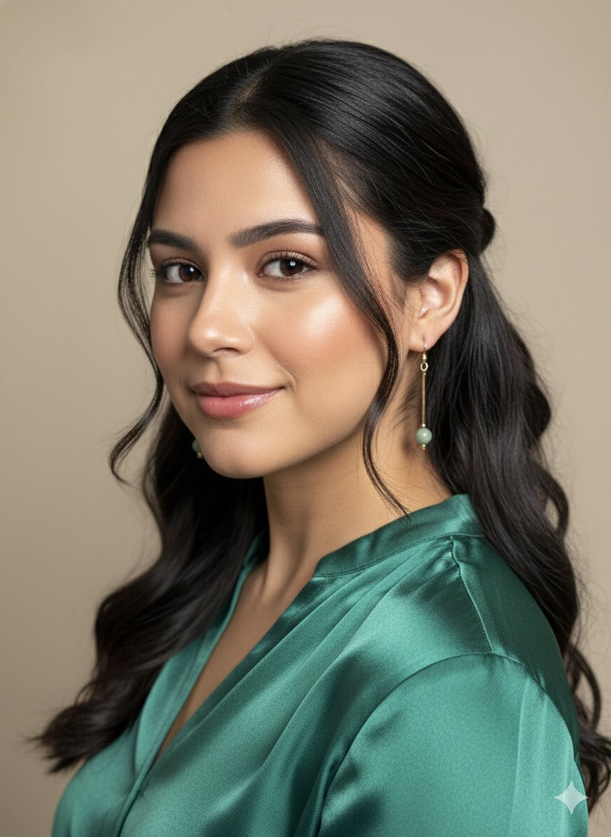 Genuine Guatemalan Jadeite Earrings by Jade Maya