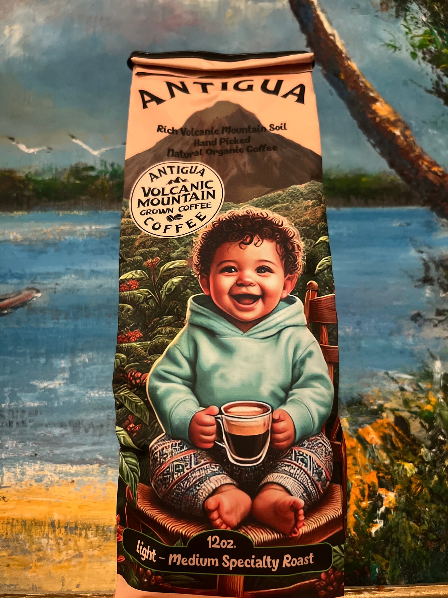 Antigua Organic Coffee Medium-Light Roast 12oz Bag Ground