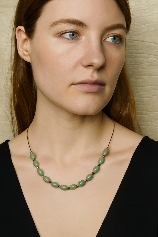 Genuine Guatemalan Jadeite Necklace by Jade Maya