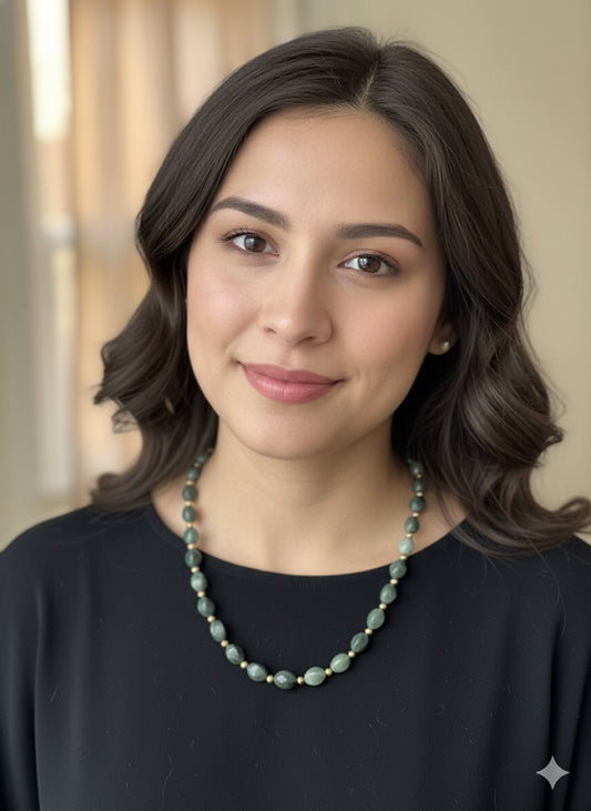Genuine Guatemalan Jadeite Necklace  by Jade Maya