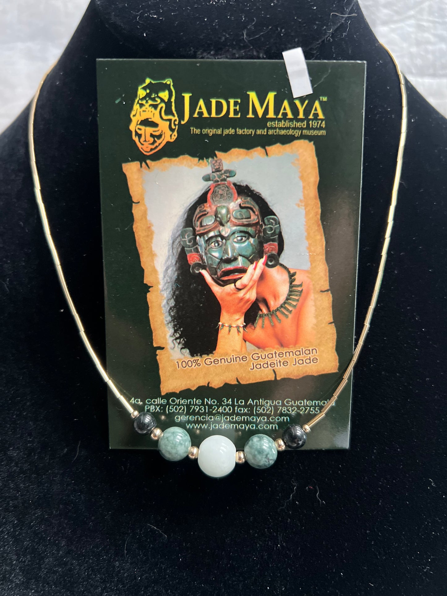 Genuine Guatemalan Jadeite Necklace  by Jade Maya