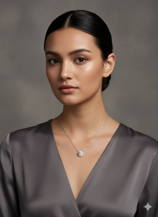 Brilliant Sparkle: 1 Carat D Color Moissanite Solitaire Necklace