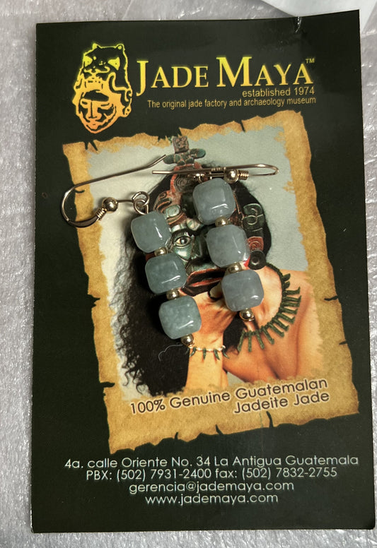 Genuine Guatemalan Jadeite Earrings by Jade Maya