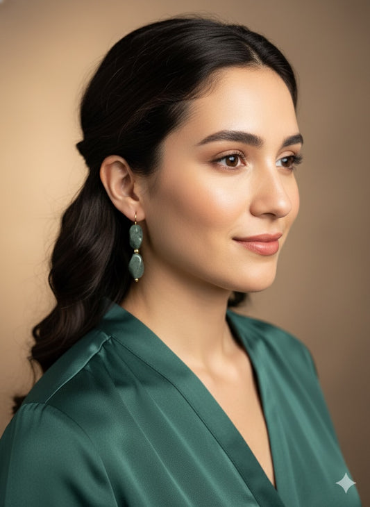 Genuine Guatemalan Jadeite Earrings by Jade Maya