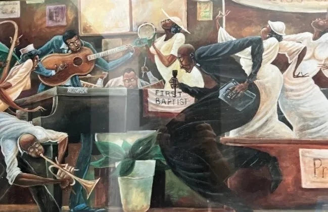 Preach on Preacher by Frank Morrison Signed Lower Rt